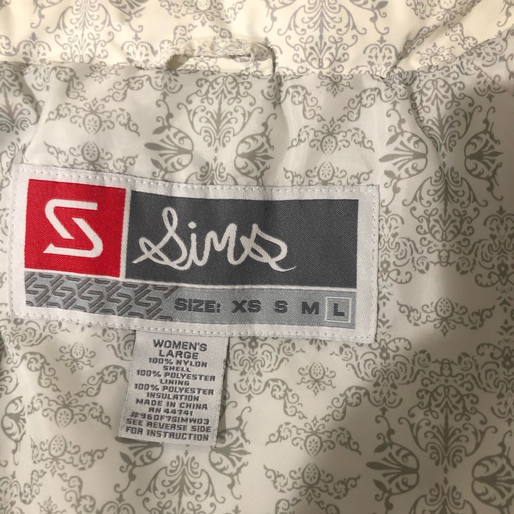 Women's White Patterned Puffer Jacket - image 5